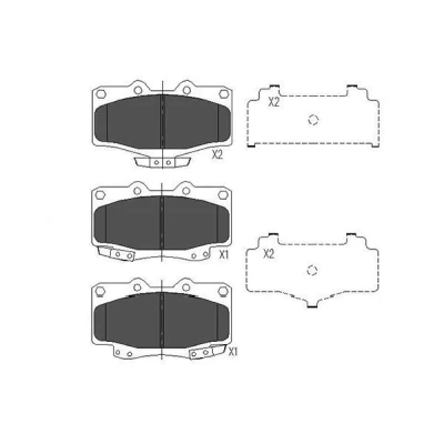 Imagen de KAVO PARTS KBP 9054 Juego de pastillas freno con avisador acústico desgaste TOYOTA: Land Cruiser Prado 90, HILUX 6 Pick up