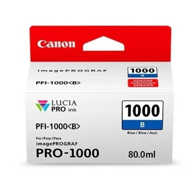 Imagen de Canon PFI 1000 B Cartucho de tinta original Azul para Impresora Fotográfica PRO