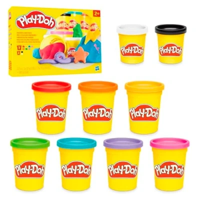 Imagen de Play Doh, Pack de Colores fabulosos con 9 Colores, Manualidades Infantiles