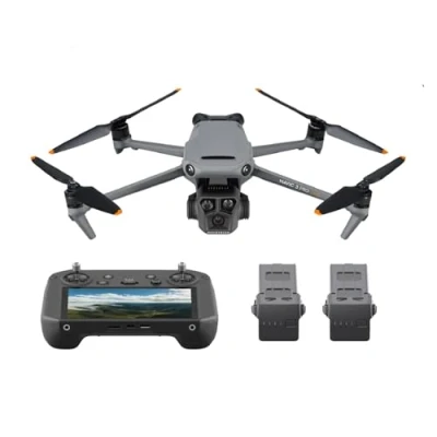 Imagen de DJI Mavic 3 Pro Cine con el Mando a distancia RC (pantalla de alto brillo), dron insignia Tres cámaras, admite Apple ProRes, 1 TB memoria, baterías vuelo inteligentes