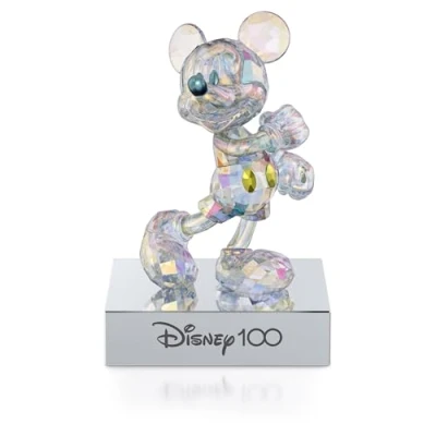Imagen de Swarovski Disney100, Figura de Mickey Mouse Decorativa Cristales Transparentes con Efecto Aurora Borealis