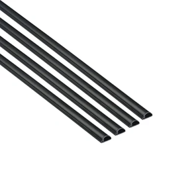 Imagen de D Line, Micro Canal Portacables de 4 Metros, Cubierta Cable Autoadhesiva, Solución Gestión Cables 16mm (Ancho) x 8mm (Alto) Piezas 1 Metro (Multipack metros) Negro