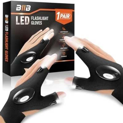 Imagen de BIIB Regalo Hombre, Gadgets Tecnologicos Guantes LED Luminosos, Regalos Originales para Navidad, Cumpleaños Hombre Mujer, San Valentin Dia del Padre