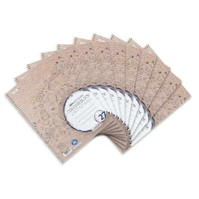 Imagen de Landré Libreta de reciclaje A4, 80 hojas, 10 unidades
