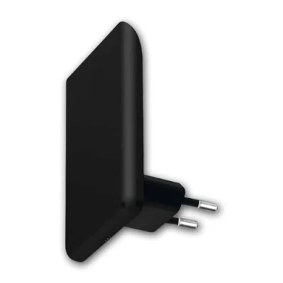 Imagen de world trading net luz nocturna LED con sensor crepuscular, color negro, 230V / 5lm, de blanco cálido, para enchufar en una toma corriente enchufe europeo