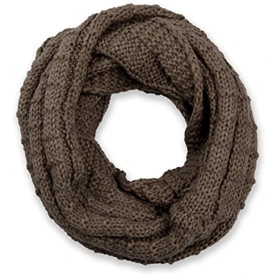 Imagen de styleBREAKER fular de tubo punto a cuadros, fino monocolor, chal invierno, unisex 01018154, color:Gris pardo