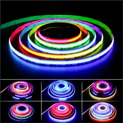 Imagen de PAUTIX RGB Smart IC COB LED Tira 10m,24V Cinta Direccionable por Píxeles que Cambian de Color,Flexible Multicolor para Proyectos Iluminación (Controlador y Adaptador se Venden Separado)