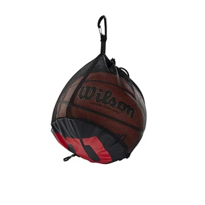 Imagen de Wilson WTB201910 Bolsa de Red Baloncesto para 1 Pelota, Unisex Adult, Negro, Uni