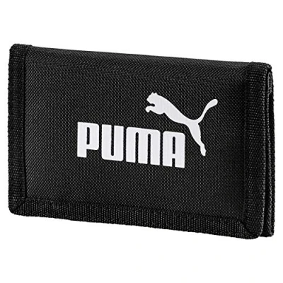 Imagen de Puma Phase Wallet Cartera unisex, Poliéster, A prueba de aplastamiento, Black, OSFA