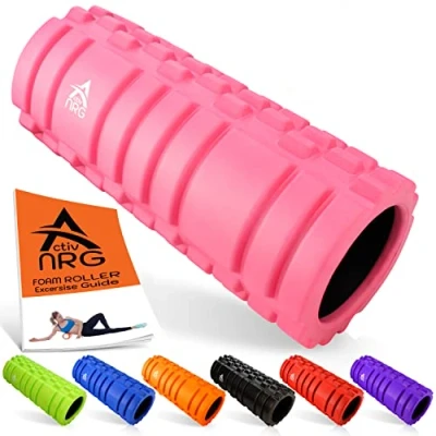 Imagen de ActivNRG Rodillo de espuma para tejido profundo, masaje muscular, punto gatillo y terapia muscular (Rosa)