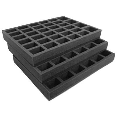 Imagen de Juego de bandejas repuesto para Gamesworkshop Estuche clásico plástico. Lleva 102 tropas en bases hasta 32 mm. Ideal 9 escuadrones 10 50 mm altura, más 12 HQ. Perfecto
