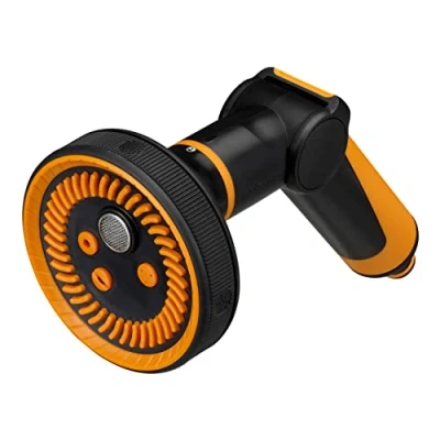Imagen de Fiskars Pistola Pulverizadora Multi, 5 Chorros, Control Continuo del Caudal con el Pulgar, Tamaño Universal, Negro/Naranja, 1065485