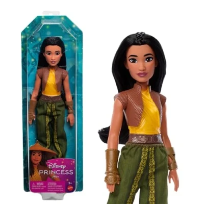 Imagen de Mattel Disney Princess Cenicienta Muñeca princesa con pelo rubio recogido, juguete +3 años (HLW06)