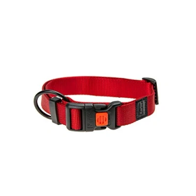 Imagen de Karlie 63657 Plus Collar de Nylon, 25 x 45 65 cm, Rojo, Ajustable, L