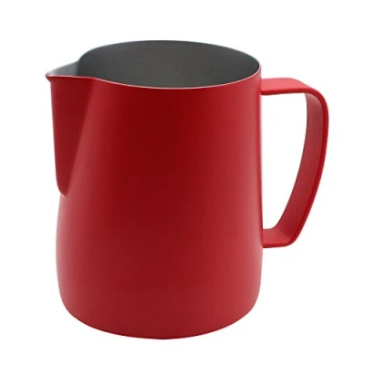 Imagen de Dianoo Jarra De Espuma Acero Inoxidable Copa Leche Adecuada Para Café Con Y Espumosa 350ml Rojo