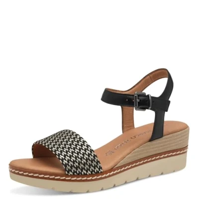 Imagen de Marco Tozzi Sandalias de cuña, Mujer, Talla: 39, Black Zapatos