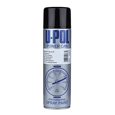 Imagen de UPol Power Can Matt Black Aerosol 500ml