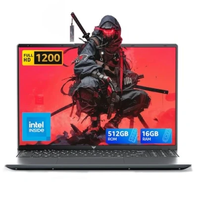 Imagen de ACEMAGIC 16&quot; 2025 Ordenador Portátil Quad Core Procesador IN Tel N 97,hasta 3,6 GHz (Más rápido N5095/4020) 16GB RAM 512GB SSD Extensiones 2TB 1920x1200 FHD WiFi 5,Typo C,USB3.2 Cámara Oculta