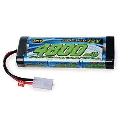 Imagen de Carson 500608228 7,2V/4800mAh NiMH Race Tam batería Recargable con Conector Tamiya para Coche teledirigido, de Repuesto Modelo Multicolor