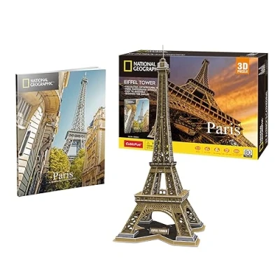 Imagen de Paris National Geographic Torre Eiffel París Puzzle 3D Puzzles Maquetas para Construir Adultos Y Niños 80 Piezas