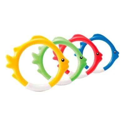Imagen de Intex Aros sumergibles con Forma de pez para Jugar en la Piscina, 12 cm diámetro Multicolores (55507)