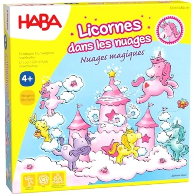 Imagen de HABA Unicornios en Las Nubes Magics Juego cooperativo 4 años y más, Ref. 304540, Rosa