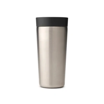 Imagen de Brabantia Taza térmica Make &amp; Take con tapa Smart Click, Mantiene las bebidas calientes durante 6 horas, frías 8 Termo café a prueba de fugas Dark Grey, 0,36 L