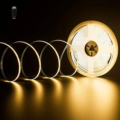 Imagen de PAUTIX Tira de LED COB 10m Blanco Cálido 2700K,4800LEDs 24V Cinta LED,Flexible luz CRI90+ para Proyecto iluminación Bricolaje(Fuente alimentación no incluida)