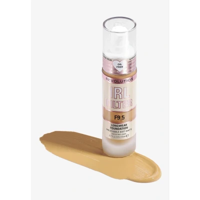 Imagen de Makeup Revolution, IRL Filter Longwear Foundation, Medium to Full Coverage, F9.5, 23ml