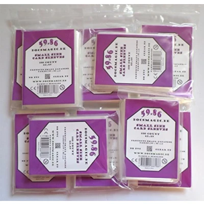 Imagen de docsmagic.de 1.000 Small Size Card Sleeves Clear 10 Packs 59 x 86 Standard 62 89 Klar YGO
