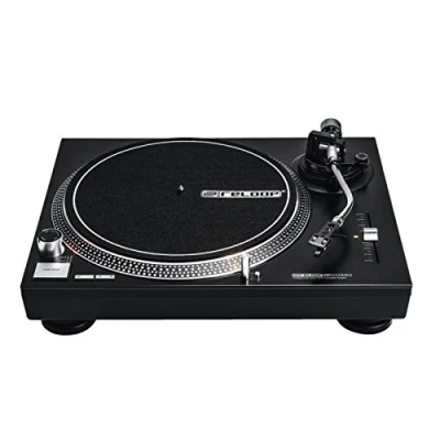 Imagen de Tocadiscos Reloop RP 2000 MK2 DJ con motor de transmisión directo controlado cuarzo y salida phono / línea, metálico negro