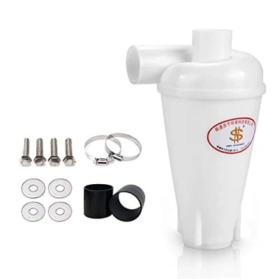 Imagen de filtro ciclónico de extracción polvo ciclón colector separador (con accesorios (blanco))