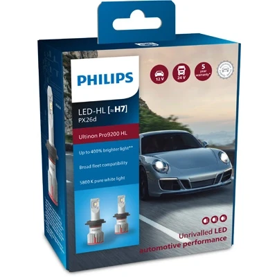 Imagen de Philips Ultinon Pro9200 LED lámpara para faros de coche (H7), +400%, 5.800K, set 2