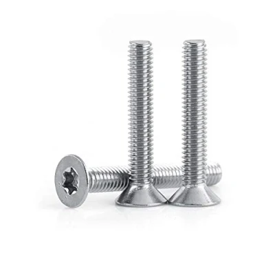 Imagen de 50pcs Tornillos de Cabeza Plana, Torx Acero Inoxidable 304 (M4 x 20mm)