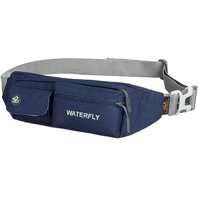 Imagen de Waterfly Riñonera Running Impermeable Hombre y Mujer para Deportiva Ciclismo Senderismo (Azul Oscuro)