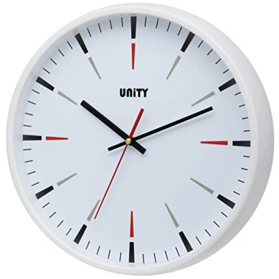Imagen de Unity Reloj de Pared, Gibson, Blanco, Barrido silencioso, 32 cm