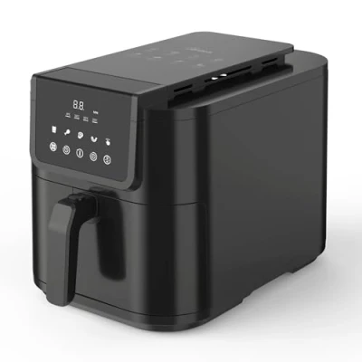 Imagen de ARDES ARFRYA05L Freidora de Aire FRIGGISANA INFINITY 8L Slim Cavidad XL Súper Profundidad Metal Capacidad 8 L con Pantalla Digital Táctil y temporizador 60&#039;