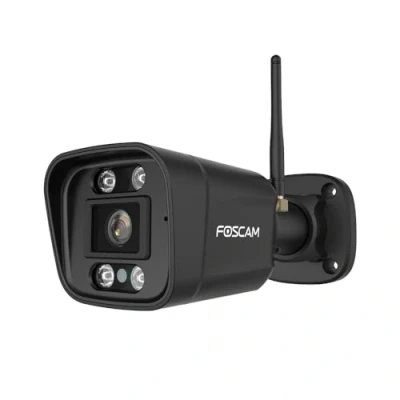 Imagen de Foscam Cámara IP WiFi de 8 MP QHD para Exteriores con focos y Sirena V8P Negra