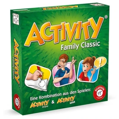 Imagen de Piatnik Actividad Family Classic El clásico versión Cartas Junior y Originales de 8 años 3 a 16 Jugadores Pantomima, Dibujo, adivinación Juego Fiesta Familiar , Color Familia (605079)