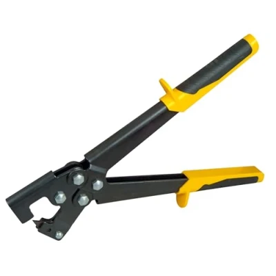 Imagen de Stanley 15 273 Alicates de engaste perfil 0,6 mm, Engarce permanente marcos metálicos en forma U, Mango cómodo, Manejo con una sola mano, Acero resistente