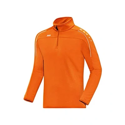 Imagen de JAKO Ziptop Classico Camiseta de Entrenamiento, Hombre, Naranja, Extra Large