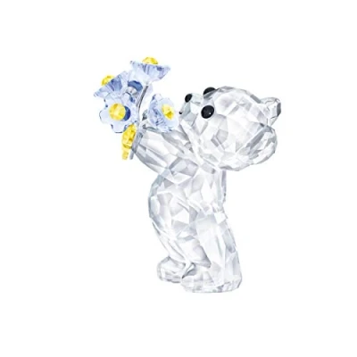 Imagen de Swarovski Oso Kris Nomeolvides, con Cristal de Brillante Flores en Azul y Amarillo