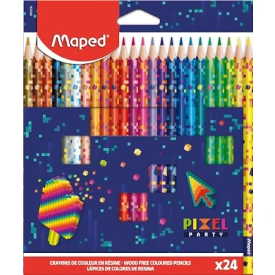 Imagen de Maped Colorear Niños Estuche de Lápices Colores Vivos y Duraderos 24 Piezas