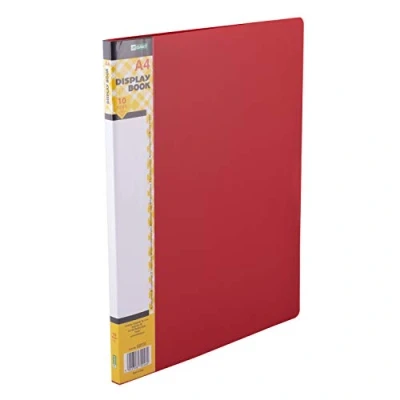 Imagen de D.RECT Juego de 10 Carpetas Polipropileno alta Transparencia Etiqueta Contenido la Columna Vertebral A4 Color : Rojo