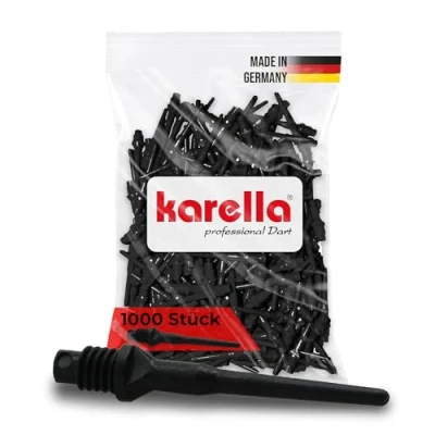 Imagen de good darts Puntas reforzadas para dardo (1000 unidades, rosca 2ba pequeña), negro