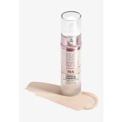 Imagen de Makeup Revolution, IRL Filter Longwear Foundation, Medium to Full Coverage, F0.5, 23ml