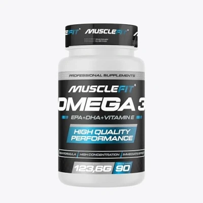 Imagen de MuscleFit Omega 3│90 cápsulas Incluye EPA, DHA y Vitamina E Potencia las Propiedades Antioxidantes