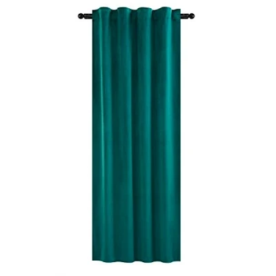 Imagen de WOLTU Cortinas Salon Opacas Aislantes 1 Pieza 140 x 270 cm Cortina Terciopelo Moderna Térmica Visillos para Habitacion Dormitorio Verde Oscuro VH6071dgn