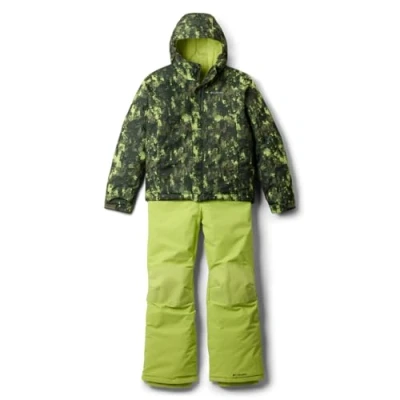 Imagen de Columbia BUGA II Unisex SET Pantalones de esquí para niños, Talla: 140, Stone green tim