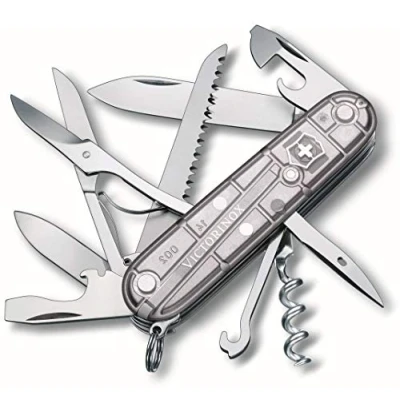 Imagen de Victorinox, Huntsman, Navaja Multiuso Suiza, Cuchillo bolsillo, Regalo, 15 Funciones, Hoja grande, Sacacorchos